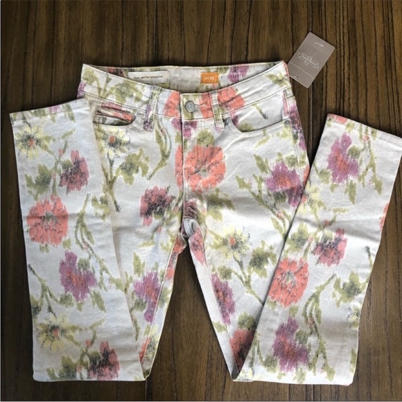 Anthropologie The STET slim ankle floral jeans - Picture 4 of 8